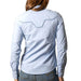 Kimes Ranch Women's Logo Horn Light Blue Blouse WOMEN - Clothing - Tops - Long Sleeved Kimes Ranch