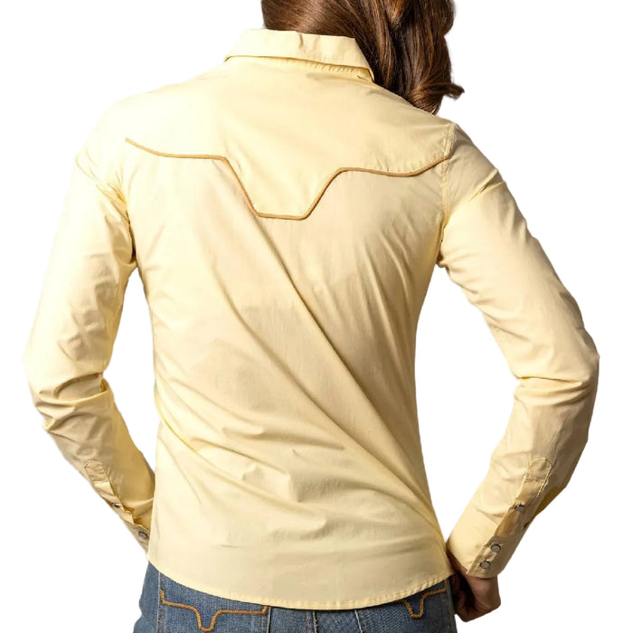 Kimes Ranch Women's Logo Horn Soft Gold Blouse WOMEN - Clothing - Tops - Long Sleeved Kimes Ranch