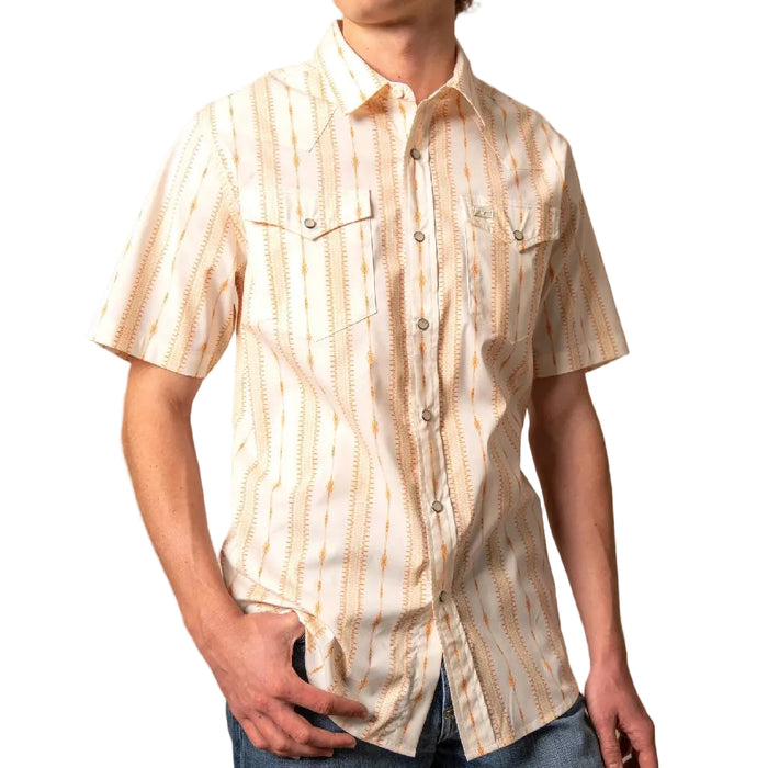 Kimes Ranch Men's Sonny Orange Pearl Snap Shirt MEN - Clothing - Shirts - Short Sleeve Kimes Ranch