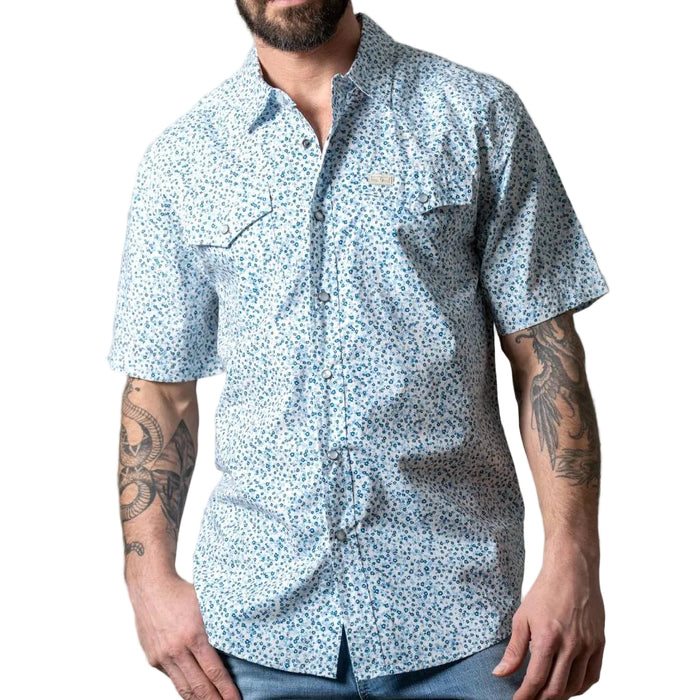 Kimes Ranch Men's Bascom Blue Pearl Snap Shirt MEN - Clothing - Shirts - Short Sleeve Kimes Ranch
