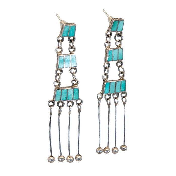 Vintage Inlay Dangle Earrings WOMEN - Accessories - Jewelry - Earrings Linda Winter