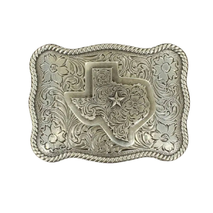 Nocona Rectangle Rope Edge Texas Buckle ACCESSORIES - Additional Accessories - Buckles M&F Western Products