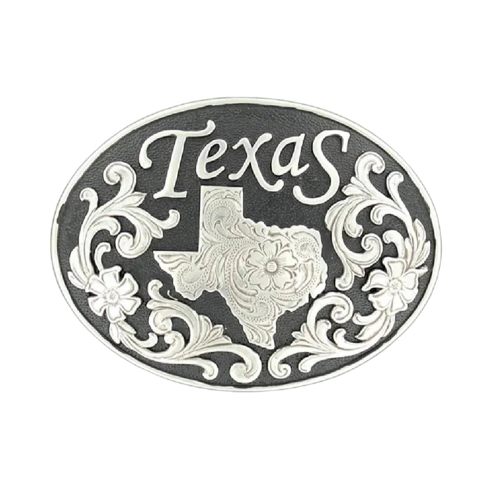 Nocona Oval Texas State Floral Scroll Buckle ACCESSORIES - Additional Accessories - Buckles M&F Western Products