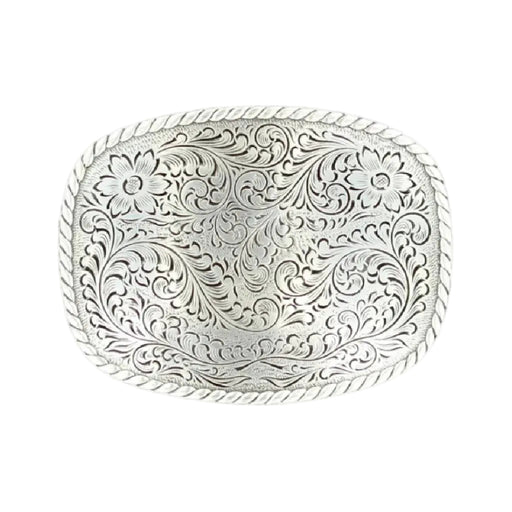 Nocona Youth Rectangle Rope Edge Floral Scroll Buckle KIDS - Accessories - Belts M&F Western Products