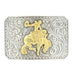 Nocona Rectangle Triangle Edge Bucking Horse Buckle ACCESSORIES - Additional Accessories - Buckles M&F Western Products