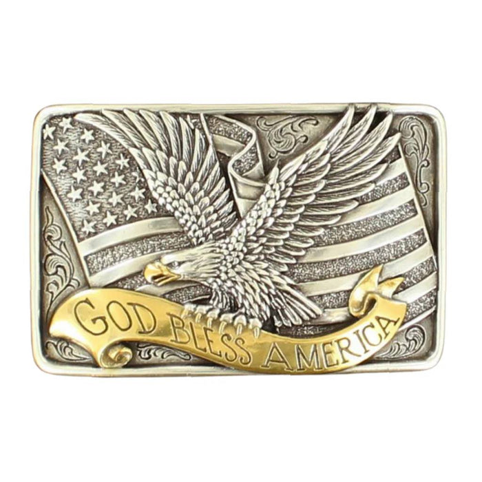 Nocona God Bless American Eagle Buckle ACCESSORIES - Additional Accessories - Buckles M&F Western Products