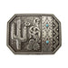 Blazin Roxx Rectangle Cactus Turquoise Stone Belt ACCESSORIES - Additional Accessories - Buckles M&F Western Products