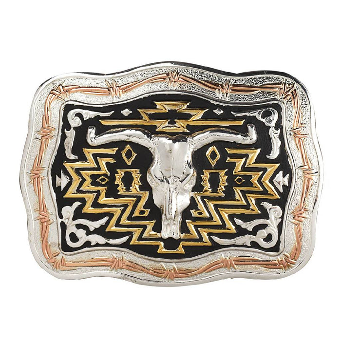 Crumrine Rectangle Skull Buckle ACCESSORIES - Additional Accessories - Buckles M&F Western Products