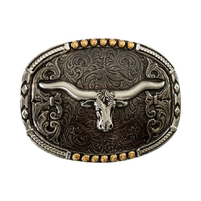 Crumrine Oval Longhorn Buckle ACCESSORIES - Additional Accessories - Buckles M&F Western Products