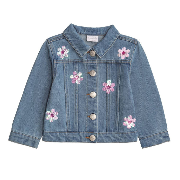Mud Pie Toddler Girl's Sequin Daisy Denim Jacket KIDS - Girls - Clothing - Outerwear - Jackets Mud Pie