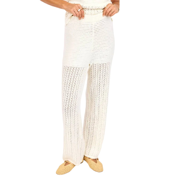 Sage The Label Ivory Swan Sweater Pants WOMEN - Clothing - Pants & Leggings Sage The Label