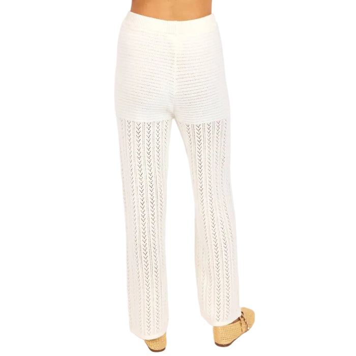 Sage The Label Ivory Swan Sweater Pants WOMEN - Clothing - Pants & Leggings Sage The Label