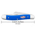 Case Royal Blue Synthetic Smooth Medium Stockman Knives W.R. Case
