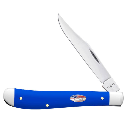 Case Royal Blue Synthetic Slimline Trapper Knives W.R. Case