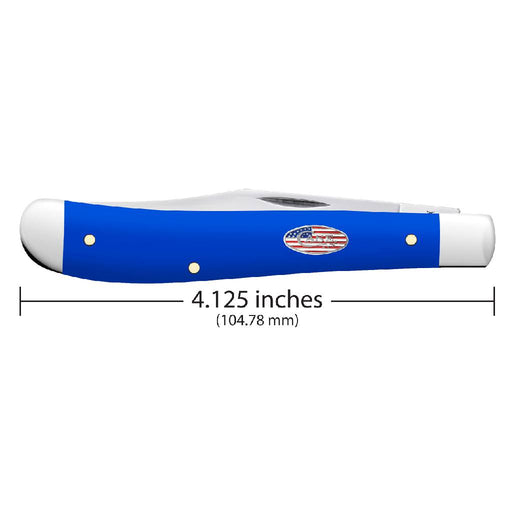 Case Royal Blue Synthetic Slimline Trapper Knives W.R. Case