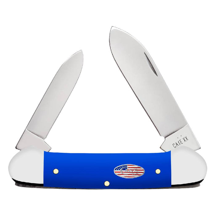 Case Royal Blue Synthetic Canoe Knives W.R. Case