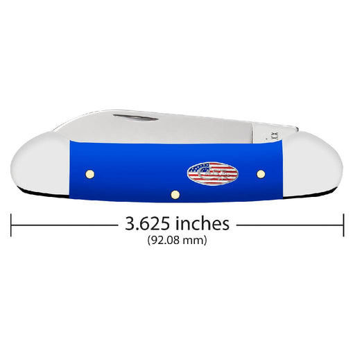 Case Royal Blue Synthetic Canoe Knives W.R. Case