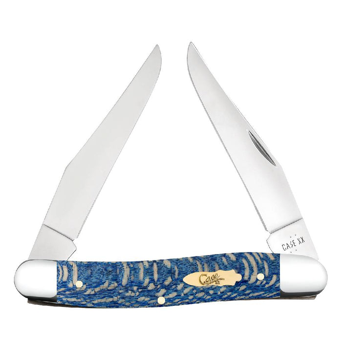 Case Blue Sycamore Wood - Smooth Muskrat Knives W.R. Case
