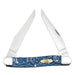 Case Blue Sycamore Wood - Smooth Muskrat Knives W.R. Case