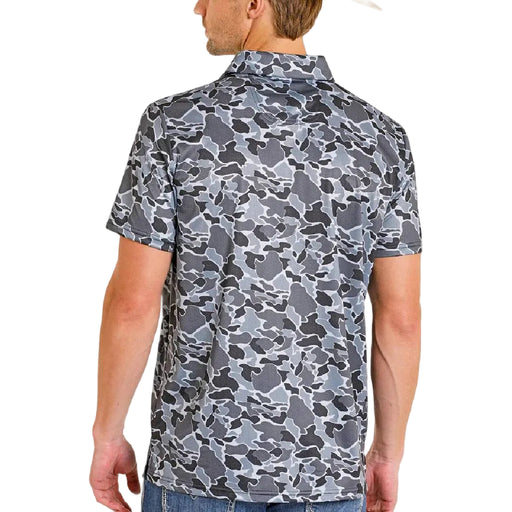 Rock & Roll Denim Men's Charcoal Camo Mesh Polo Shirt MEN - Clothing - Shirts - Short Sleeve Panhandle