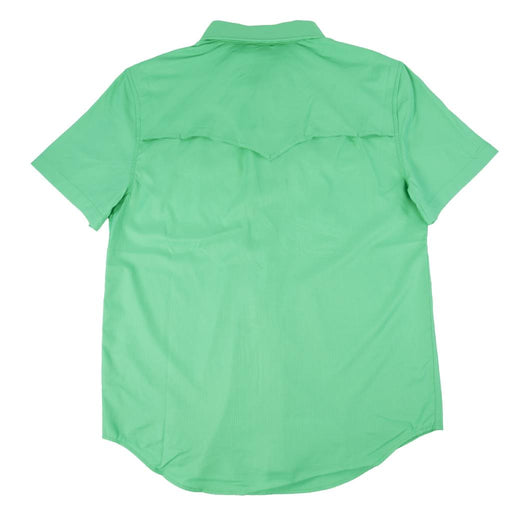 Rock & Roll Denim Men's Tek Ripstop Pearl Snap Shirt - Emerald MEN - Clothing - Shirts - Short Sleeve Panhandle