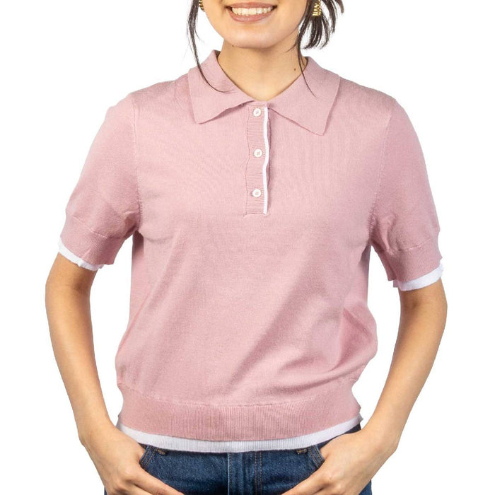 Jiya Pull Over Polo Top - Petal Pink WOMEN - Clothing - Tops - Short Sleeved RD International