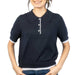 Jiya Pull Over Polo Top - Dark Storm WOMEN - Clothing - Tops - Short Sleeved RD International