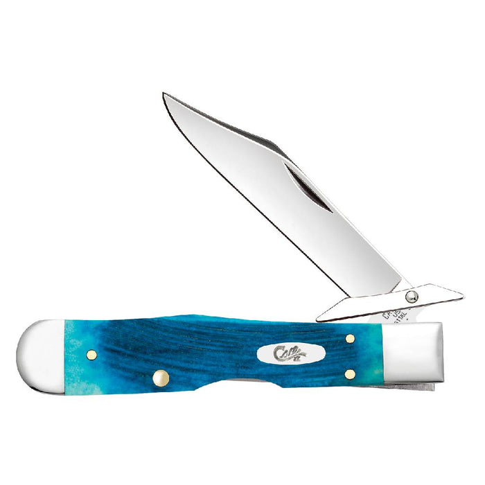 Case Caribbean Blue Bone - Sawcut Jig Cheetah Cub Knives W.R. Case