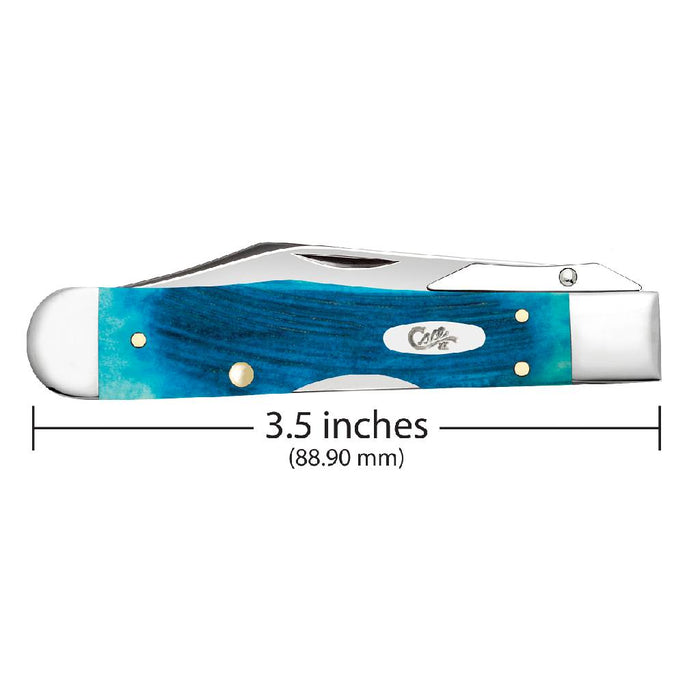 Case Caribbean Blue Bone - Sawcut Jig Cheetah Cub Knives W.R. Case