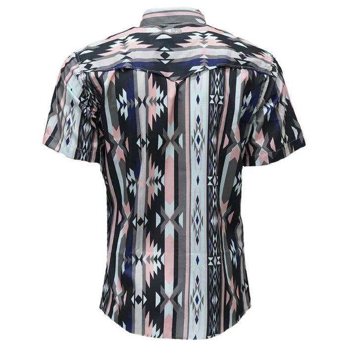 Hooey Men's Sol Aztec Print Pearl Snap Shirt MEN - Clothing - Shirts - Short Sleeve Hooey