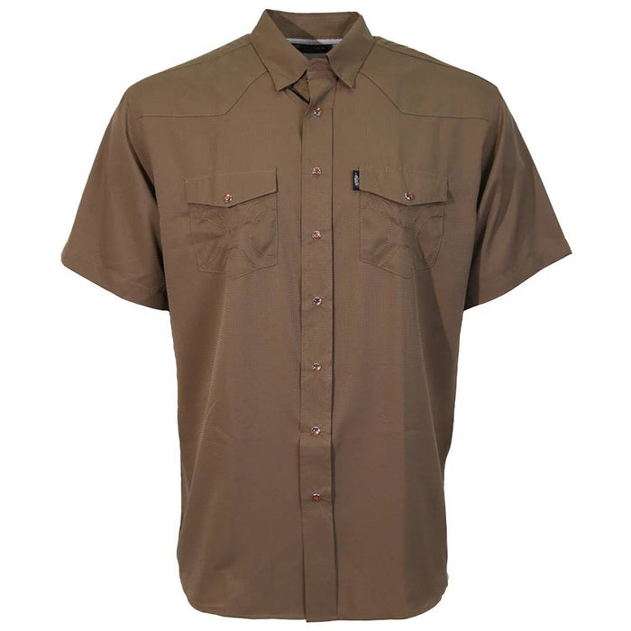 Hooey Men's Sol Shitake Brown Pearl Snap Shirt