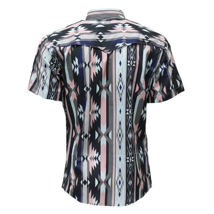 Hooey Boy's Sol Aztec Print Pearl Snap Shirt KIDS - Boys - Clothing - Shirts - Short Sleeve Shirts Hooey