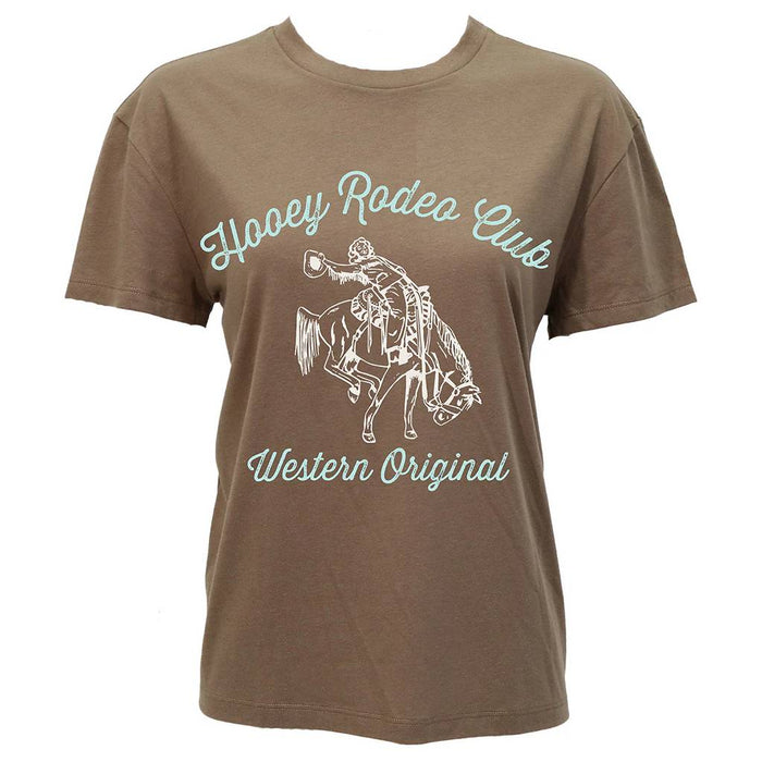 Hooey Women's Rodeo Club Shitake Brown Tee