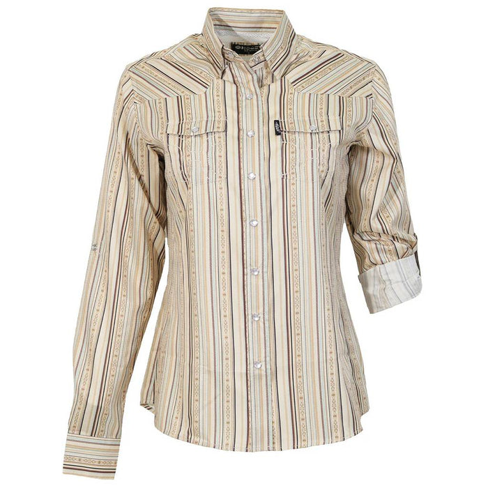 Hooey Women's Sol Aztec Print Pearl Snap Shirt