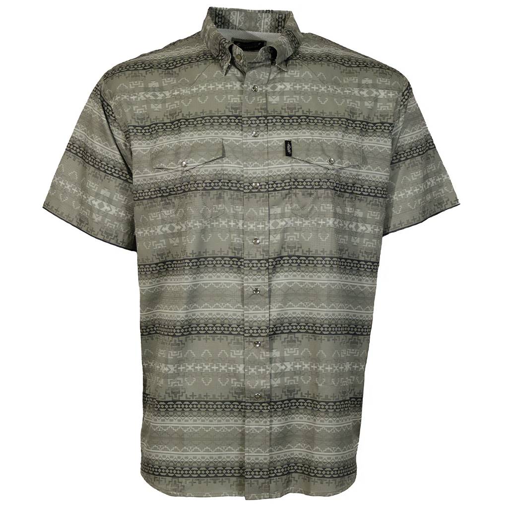 Hooey Men's Sol Green Aztec Pearl Snap Shirt — Teskeys