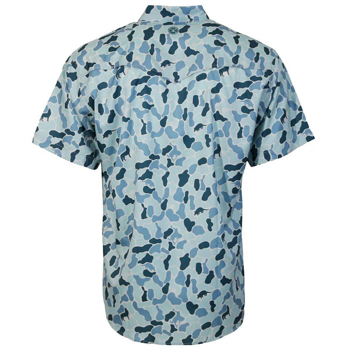 Hooey Men's Sol Blue Camo Pearl Snap Shirt