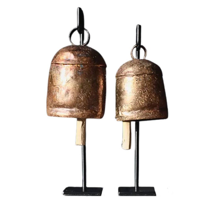 Vintage Inspired Iron Bell Stand Large Set HOME & GIFTS - Home Decor - Decorative Accents Luxe B Co