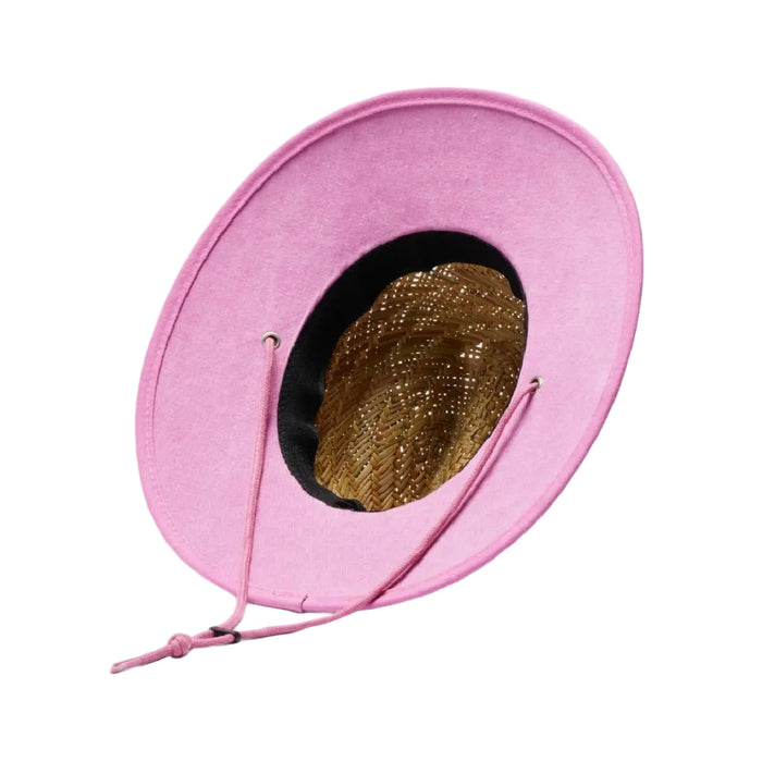 Hemlock Youth UPF 50+ Lifeguard Straw Hat - Pink KIDS - Accessories - Hats & Caps Hemlock Hat Co