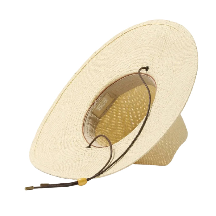 Hemlock Las Olas Packable Lifeguard Straw Hat - White Sand
