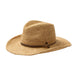 Hemlock Wynona Packable Raffia Cowboy Hat - Natural WOMEN - Accessories - Caps, Hats & Fedoras Hemlock Hat Co