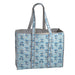 Mud Pie Cornflower Block Print Blue Tote ACCESSORIES - Luggage & Travel - Tote Bags Mud Pie