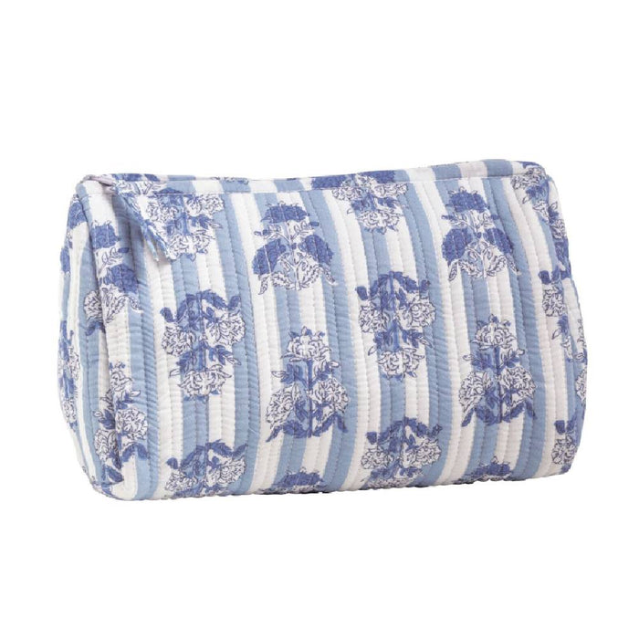 Mud Pie Cornflower Block Print Blue Case ACCESSORIES - Luggage & Travel - Cosmetic Bags Mud Pie