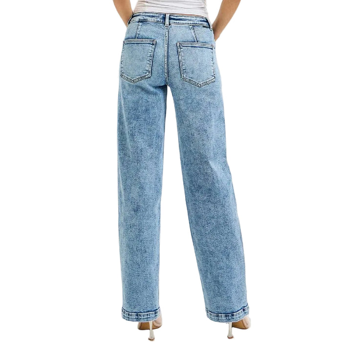 Risen Slouchy Baggy Patch Pocket Detail Jean