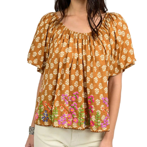 Ivy Jane Garden of Flowers Top - FINAL SALE WOMEN - Clothing - Tops - Short Sleeved Ivy Jane