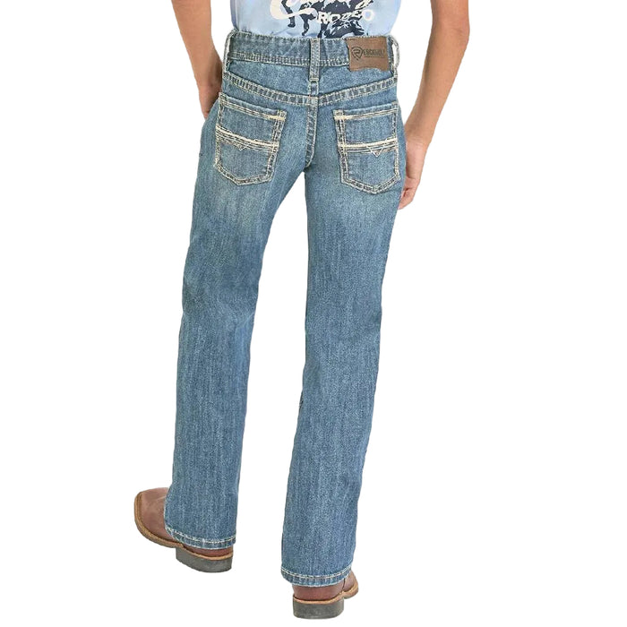 Rock & Roll Denim Boy's Ladder Stitch Embroidered Bootcut Jean KIDS - Boys - Clothing - Jeans Panhandle