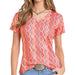 Panhandle Slim Women's Aztec Print Scarlet Performance Tee WOMEN - Clothing - Tops - Short Sleeved Panhandle