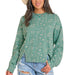 Rock & Roll Denim Women's Western Print Turquoise Pullover WOMEN - Clothing - Pullovers & Hoodies Panhandle