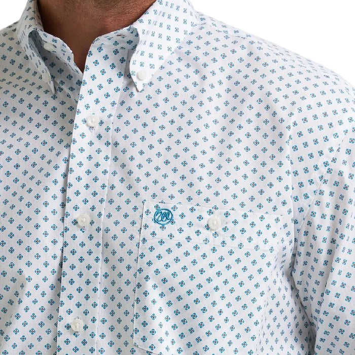 Wrangler Men's Classic Print Button Down Shirt MEN - Clothing - Shirts - Long Sleeve Wrangler
