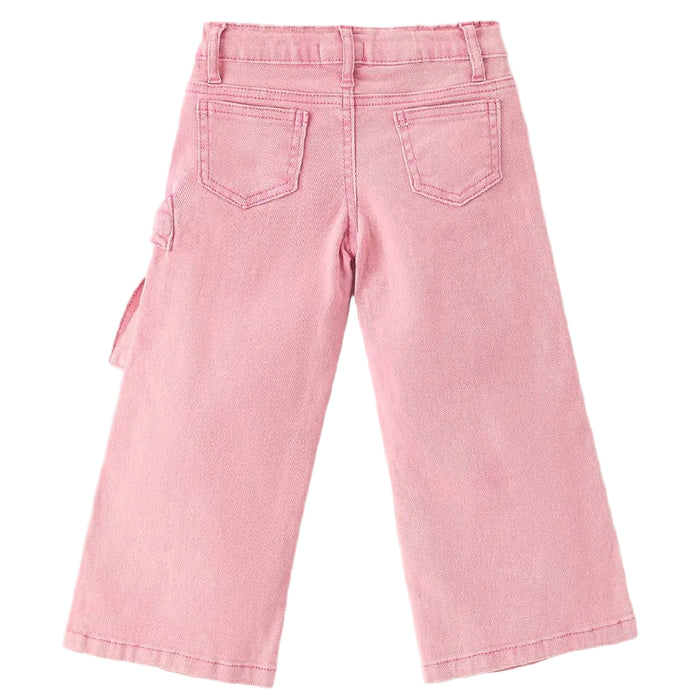 Girl's Denim Bow Pink Pants KIDS - Girls - Clothing - Pants Rylee Faith Designs