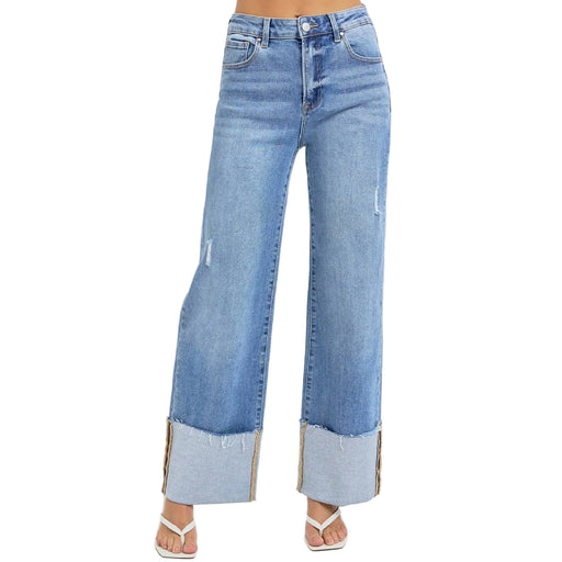 Risen High Rise Ankle Wide Cuff Jean WOMEN - Clothing - Jeans Risen Jeans